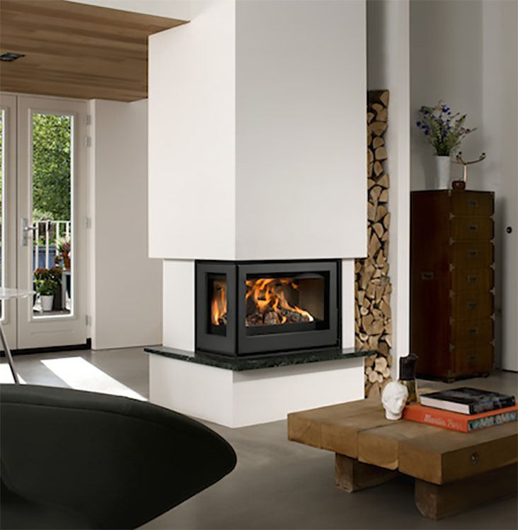 barbas Unilux-6 265 Left/Right Wood Burning Built-in Fires