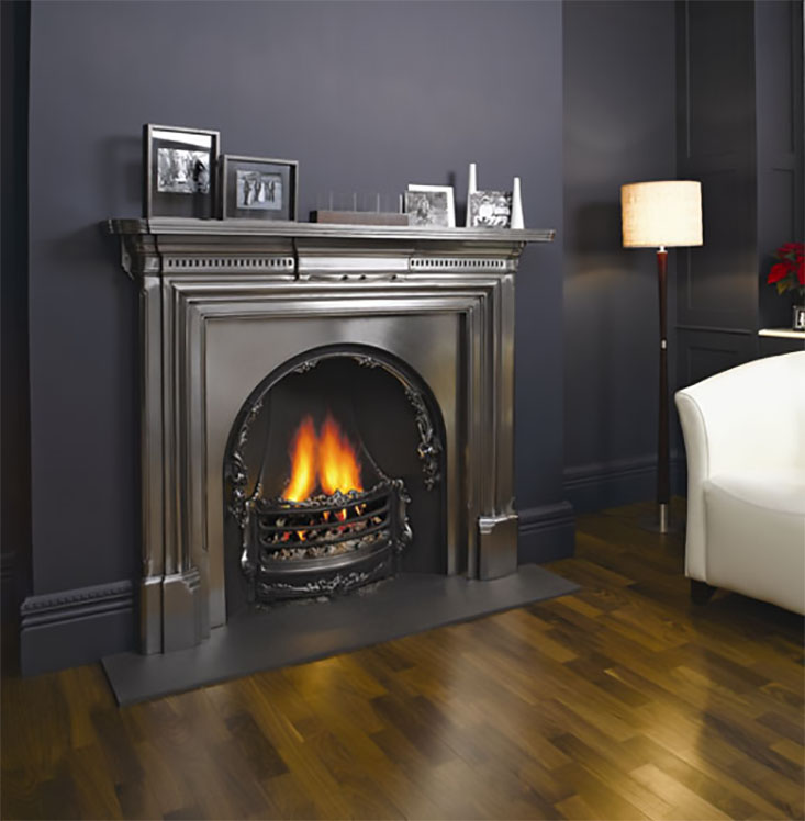 STOVAX GEORGIAN CAST IRON MANTEL traditional fireplace