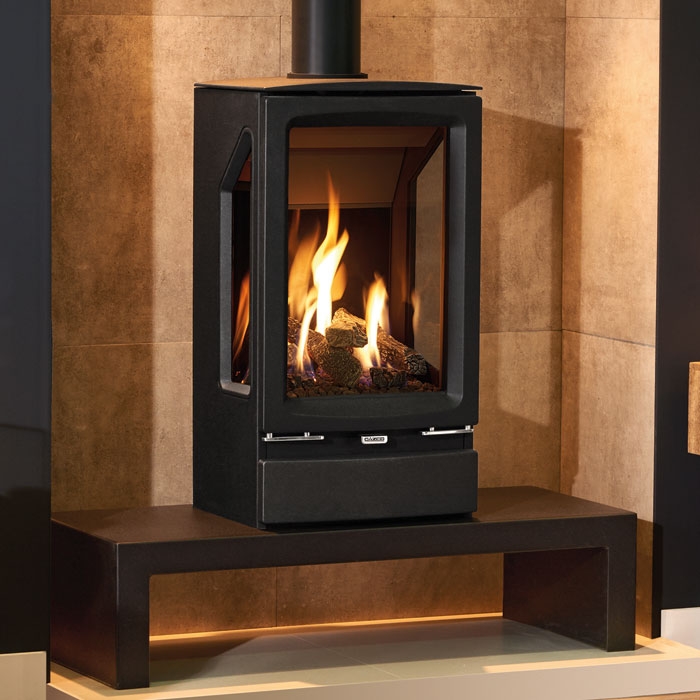 Gazco Vogue Midi T 3 Sided Balanced Flue Gas Stove