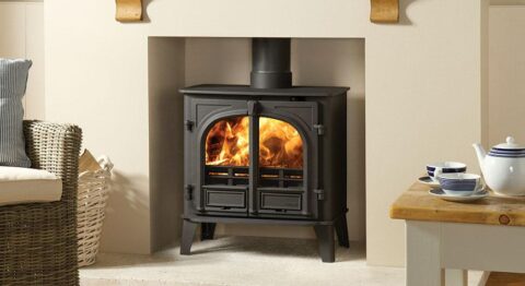 Stovax Stockton 8 Multi-Fuel Eco Stove, Double Door