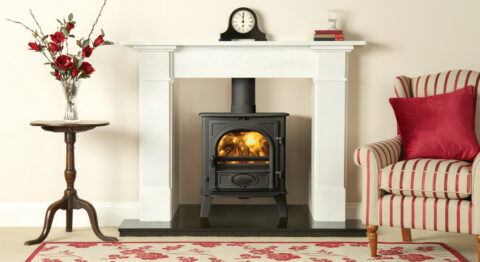 Stovax Stockton 5 Wide Multi Fuel Stove, Single Door